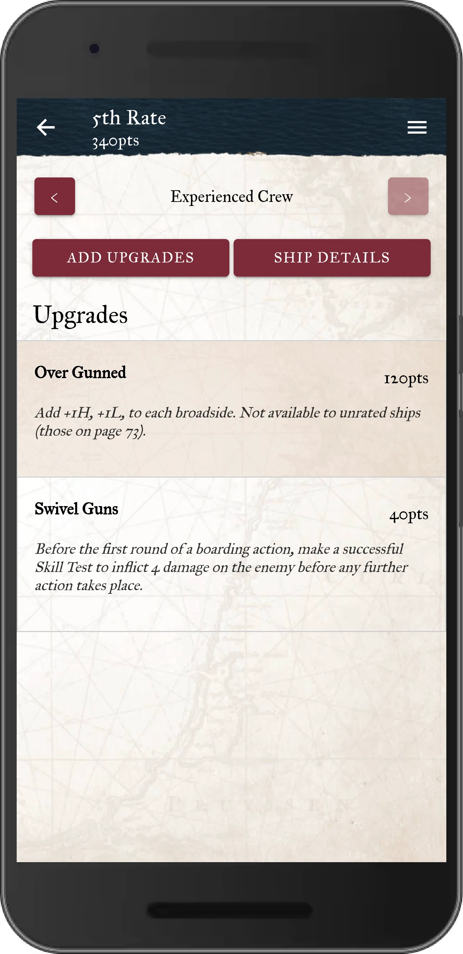 Warlord Games List Builder screenshot